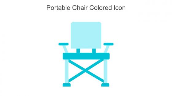 Portable Chair Colored Icon In Powerpoint Pptx Png And Editable Eps Format