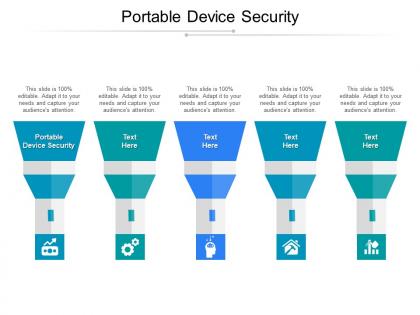Portable device security ppt powerpoint presentation show example file cpb