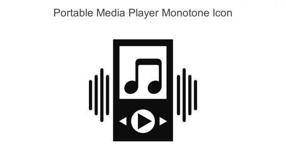 Portable Media Player Monotone Icon In Powerpoint Pptx Png And Editable Eps Format