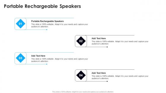 Portable Rechargeable Speakers In Powerpoint And Google Slides Cpb