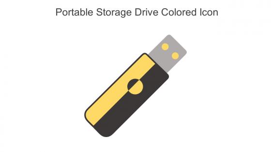 Portable Storage Drive Colored Icon In Powerpoint Pptx Png And Editable Eps Format