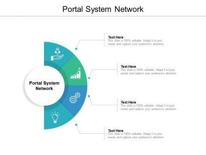 Portal system network ppt powerpoint presentation layouts gridlines cpb