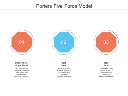 Porters five force model ppt powerpoint presentation ideas show cpb