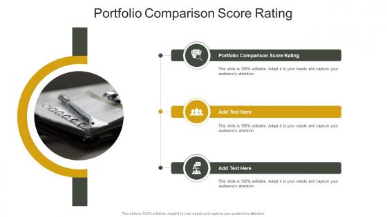 Portfolio Comparison Score Rating In Powerpoint And Google Slides Cpb