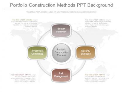 Portfolio construction methods ppt background