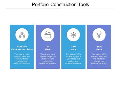 Portfolio construction tools ppt powerpoint presentation slides influencers cpb