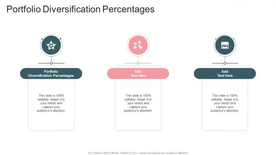 Portfolio Diversification Percentages In Powerpoint And Google Slides Cpb