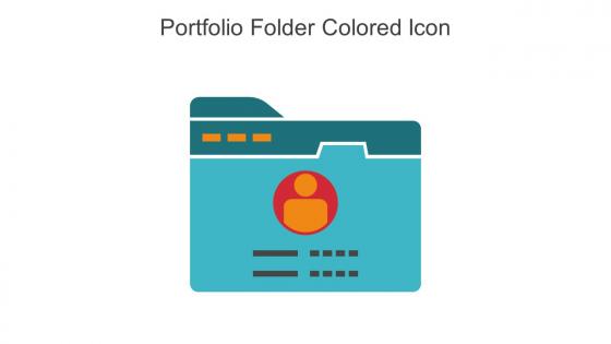Portfolio Folder Colored Icon In Powerpoint Pptx Png And Editable Eps Format