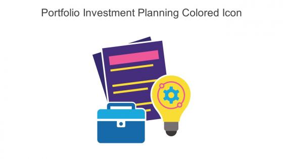 Portfolio Investment Planning Colored Icon In Powerpoint Pptx Png And Editable Eps Format