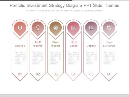 Portfolio investment strategy diagram ppt slide themes