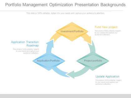 Portfolio management optimization presentation backgrounds
