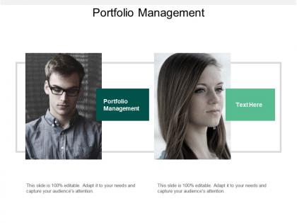 Portfolio management ppt powerpoint presentation file background designs cpb
