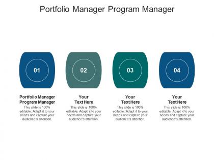 Portfolio manager program manager ppt powerpoint presentation icon show cpb
