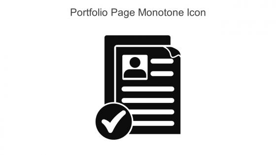 Portfolio Page Monotone Icon In Powerpoint Pptx Png And Editable Eps Format