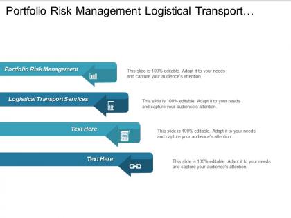 Portfolio risk management logistical transport services risk financial operations cpb