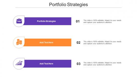 Portfolio Strategies Ppt Powerpoint Presentation Styles Good Cpb
