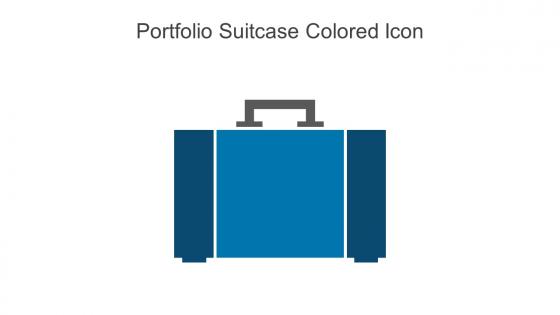 Portfolio Suitcase Colored Icon In Powerpoint Pptx Png And Editable Eps Format