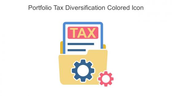 Portfolio Tax Diversification Colored Icon In Powerpoint Pptx Png And Editable Eps Format
