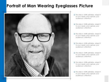 Portrait of man wearing eyeglasses picture
