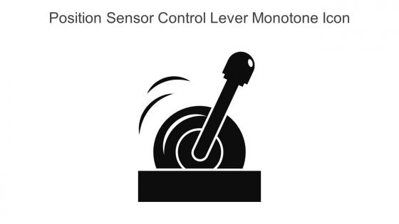 Position Sensor Control Lever Monotone Icon In Powerpoint Pptx Png And Editable Eps Format