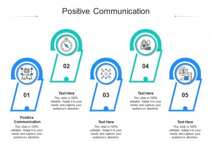 Positive communication ppt powerpoint presentation outline deck cpb
