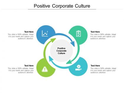 Positive corporate culture ppt powerpoint presentation summary picture cpb