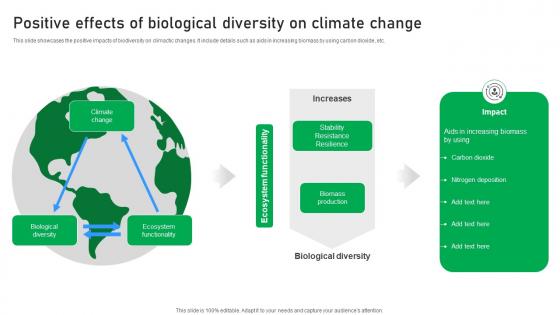 Positive Effects Of Biological Diversity On Climate Change
