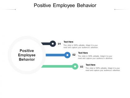 Positive employee behavior ppt powerpoint presentation layouts slide download cpb