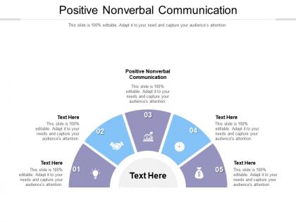 Positive nonverbal communication ppt powerpoint presentation introduction cpb