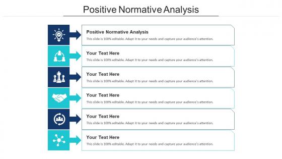 Positive Normative Analysis Ppt Powerpoint Presentation Portfolio Topics Cpb