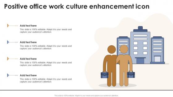 Positive Office Work Culture Enhancement Icon