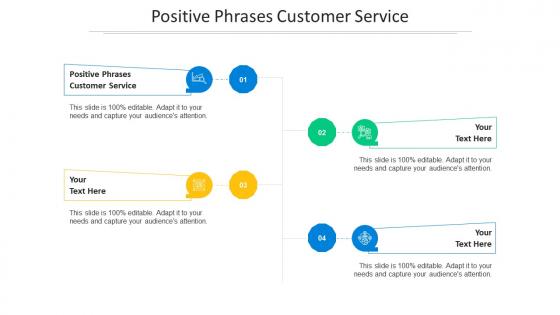 Positive phrases customer service ppt powerpoint presentation outline icons cpb