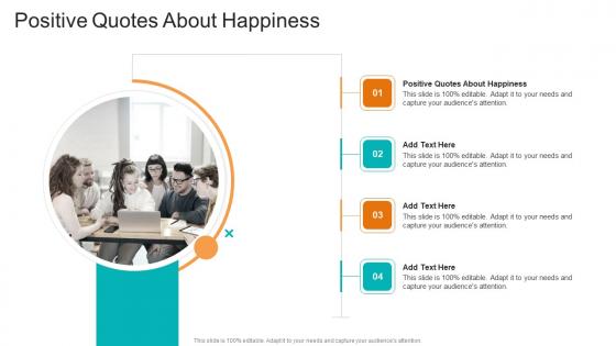 Positive Quotes About Happiness In Powerpoint And Google Slides Cpb