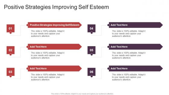 Positive Strategies Improving Self Esteem In Powerpoint And Google Slides Cpb