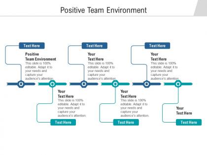 Positive team environment ppt powerpoint presentation portfolio samples cpb