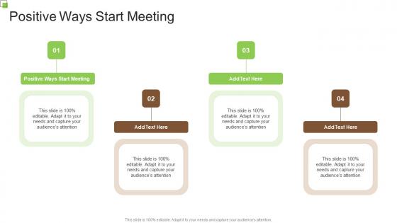 Positive Ways Start Meeting In Powerpoint And Google Slides Cpb