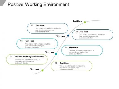 Positive working environment ppt powerpoint presentation portfolio graphics cpb