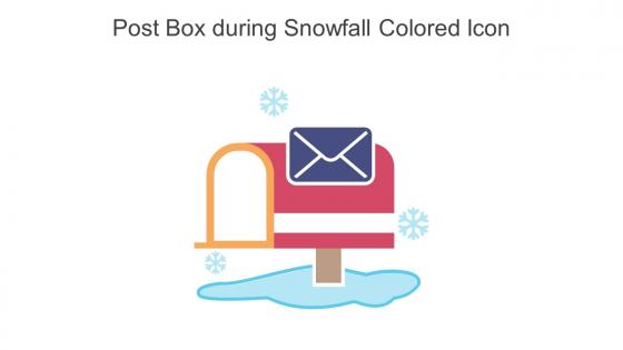 Post Box During Snowfall Colored Icon In Powerpoint Pptx Png And Editable Eps Format