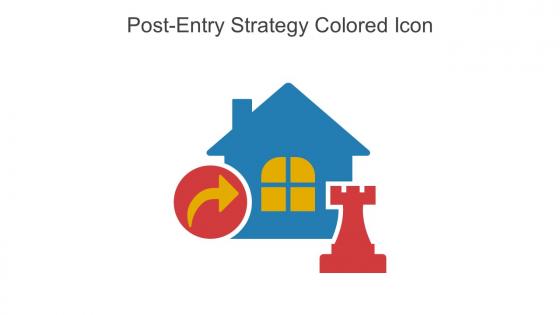 Post Entry Strategy Colored Icon In Powerpoint Pptx Png And Editable Eps Format