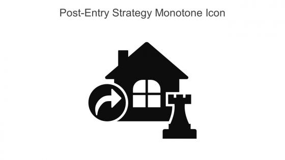 Post Entry Strategy Monotone Icon In Powerpoint Pptx Png And Editable Eps Format