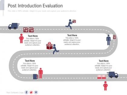 Post introduction evaluation new service initiation plan ppt infographics