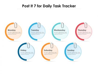 Post it 7 for daily task tracker