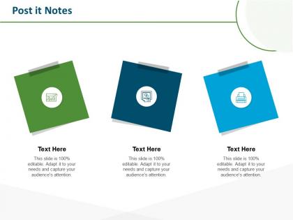 Post it notes audiences attention n48 ppt powerpoint presentation file ideas
