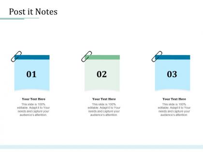 Post it notes bank operations transformation ppt infographics layouts