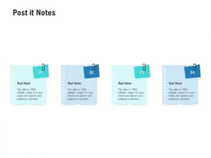 Post it notes competitor analysis product management ppt template
