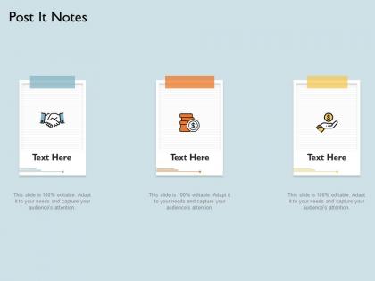 Post it notes editable m1801 ppt powerpoint presentation infographic template examples