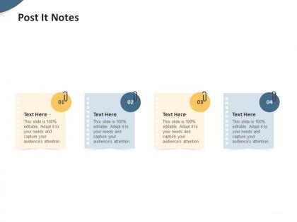 Post it notes pitch deck to raise seed money from angel investors ppt information