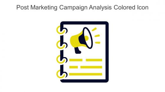 Post Marketing Campaign Analysis Colored Icon In Powerpoint Pptx Png And Editable Eps Format