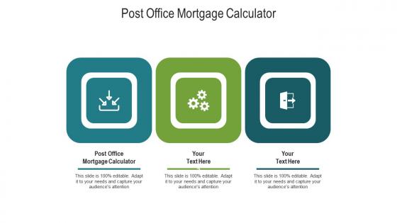 Post office mortgage calculator ppt powerpoint presentation layouts good cpb