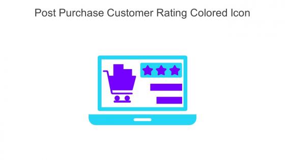 Post Purchase Customer Rating Colored Icon In Powerpoint Pptx Png And Editable Eps Format
